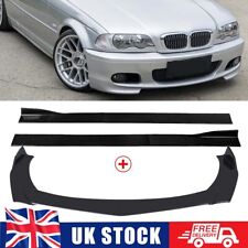 For BMW E46 E60 E61 E70 E82 E90 E92 Front Bumper Lip Spoiler+Side Skirt Splitter