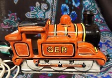 Ceramic Locomotive Lamp, Nightlight 8" x 5" GWO