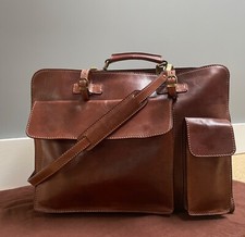 The Bridge Italian Leather Briefcase for Men – Brand New, Never used