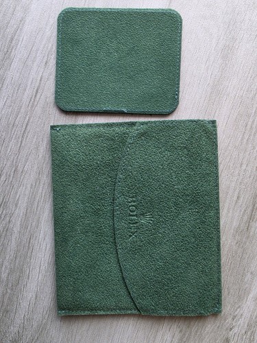 Rolex green suede service - rolex,