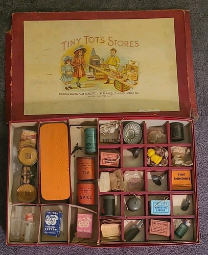 Antique tiny town grocery - tiny,