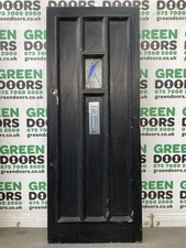 Stained glass front door - glass, 1930s
