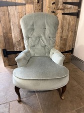 Vintage Velvet Bedroom Chair