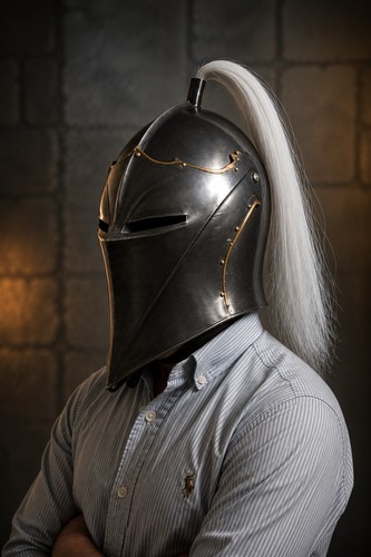 Handmade dark knight helmet - dark,