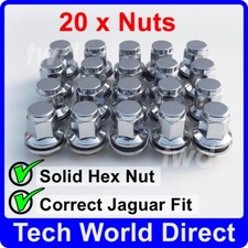 20x ALLOY WHEEL NUTS JAGUAR