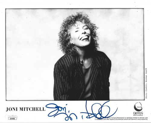 Joni mitchell hand signed - hand,