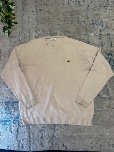 Lacoste beige knit jumper with