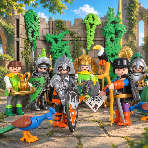 Playmobil medieval green wolf - medieval,