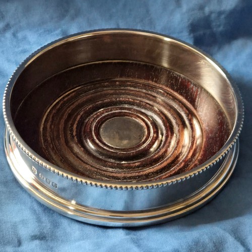 Silver wine coaster - silver, london