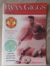 Manchester United Ryan Giggs Testimonial Match Programme Football