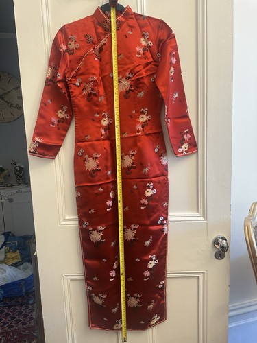 Red chinese cheongsam qipao - red,