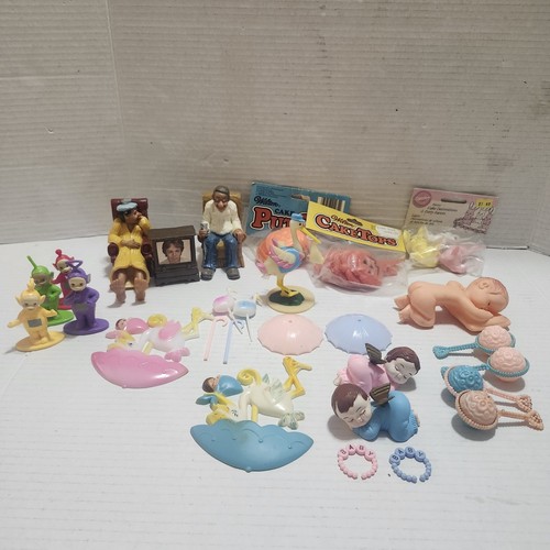 Vtg wilton cake topper lot - vtg,