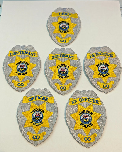 Hudson colorado police - hudson, 3"