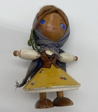 Vintage Polish Wooden Girl