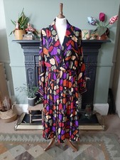 Vintage 80s Dress Gina Bacconi Glam New Wave Retro 14 16