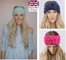 Women Ladies Winter Crochet Knit Knitted Wool Hat Headband Headwrap Ear Band