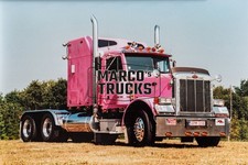 Truck photo Peterbilt 379 tractor unit only Belgium pink #e3xf