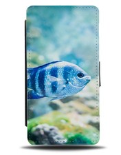 Marine Life Fish Flip Wallet Case Fishes Underwater Sea Coral Photograph H240