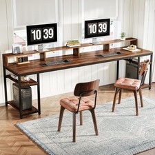 Two person desk with - two,