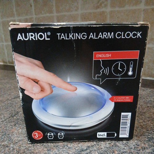 Talking speaking button clock - talking,