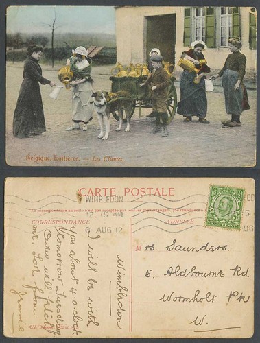 Belgium 1912 old postcard - 1912,