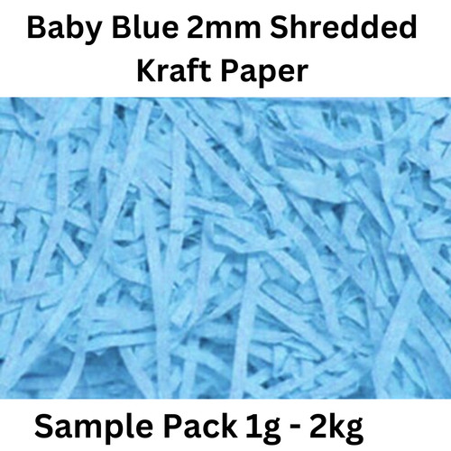 Shredded paper baby blue - paper,