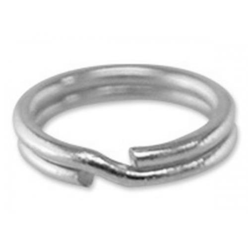 10x sterling silver 5mm split - 5mm,