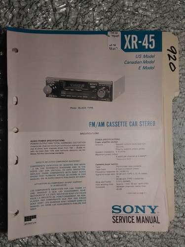 Sony service manual - sony,