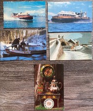 BOAT POSTCARDS x 6 -