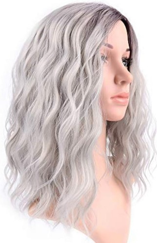 Faelbaty curly grey short - 14",
