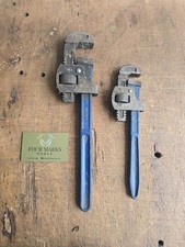 Record England 10"  14" Stilson Stilsons Pipe Wrench Grips Hand Tool