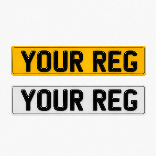 Number plates 4d - plates, 3d