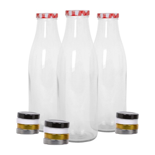Glass water bottles - water,