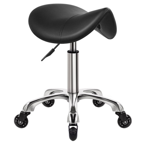 Wkwker saddle stool wheels - on,