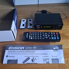 Edision Proton S2 Digital Satellite Full HD TV FTA Free to Air Receiver 12V-240v