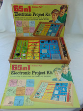 Vintage 1970s 65-in-1 Science Fair Solid State Electronic Project Kit - Complete