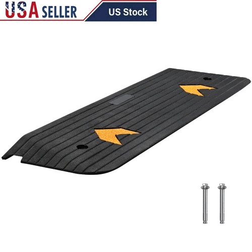 Rubber curb ramp - rubber, rise