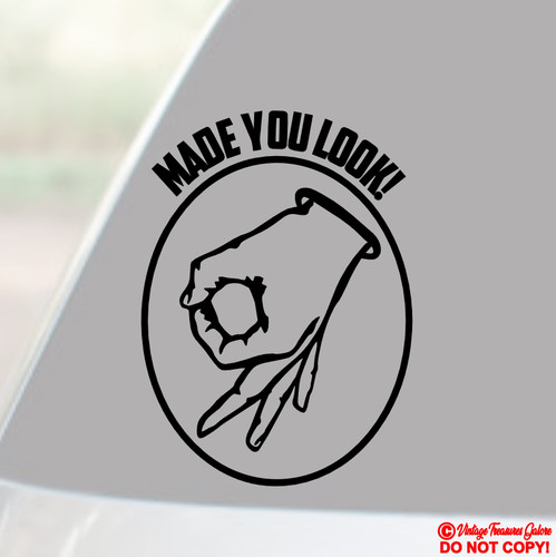 Circle punch game vinyl decal - circle,