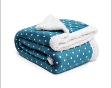 Sherpa Fleece Throw Blanket