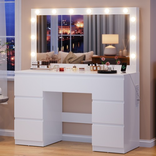 Dressing table with large - with,