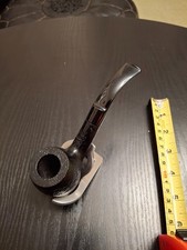 Beautiful full bent pipe in black rustic finish and bent stem