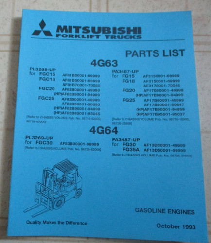 Mitsubishi 4g63 4g64 - 4g63, forklift