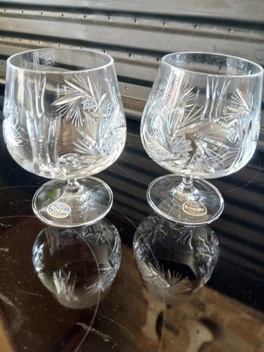 Bohemia clear cut glass - bohemia,