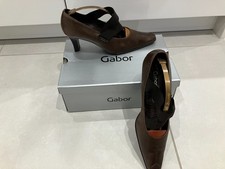 Gabor Dark Brown Leather Court