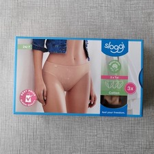 Sloggi 24/7 Tai Cotton Briefs 3-Pack Women’s Beige Knickers