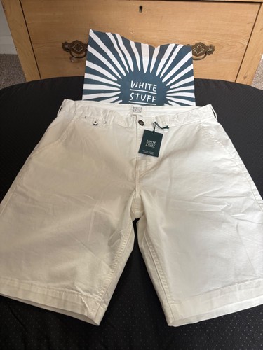 Mens white stuff sutton - white, chino