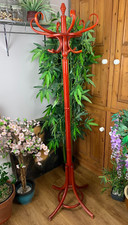 VINTAGE BENTWOOD MAHOGANY EFFECT WOODEN HALL HAT COAT UMBRELLA STAND DELIVERY