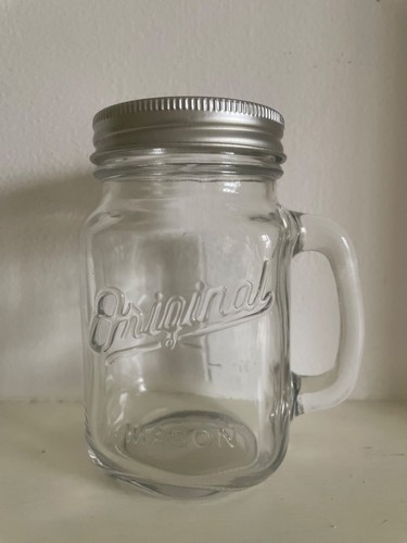 Mason jar with lid - jar, 16