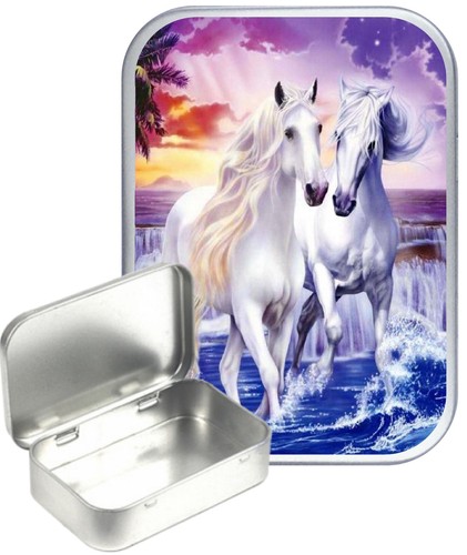 Horse paradise silver hinged - horse,