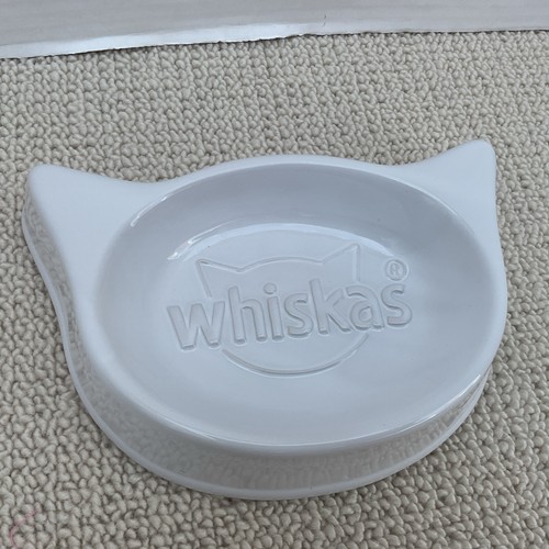 Whiskas white ceramic cat - whiskas,